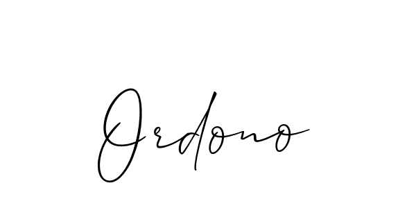 Ordono stylish signature style. Best Handwritten Sign (Allison_Script) for my name. Handwritten Signature Collection Ideas for my name Ordono. Ordono signature style 2 images and pictures png
