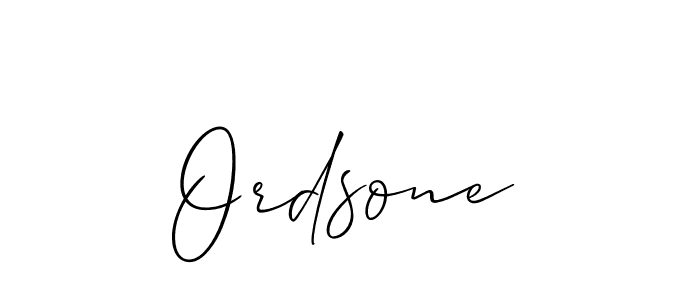 Allison_Script is a professional signature style that is perfect for those who want to add a touch of class to their signature. It is also a great choice for those who want to make their signature more unique. Get Ordsone name to fancy signature for free. Ordsone signature style 2 images and pictures png