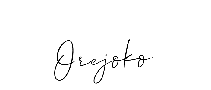 Create a beautiful signature design for name Orejoko. With this signature (Allison_Script) fonts, you can make a handwritten signature for free. Orejoko signature style 2 images and pictures png