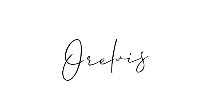 Best and Professional Signature Style for Orelvis. Allison_Script Best Signature Style Collection. Orelvis signature style 2 images and pictures png