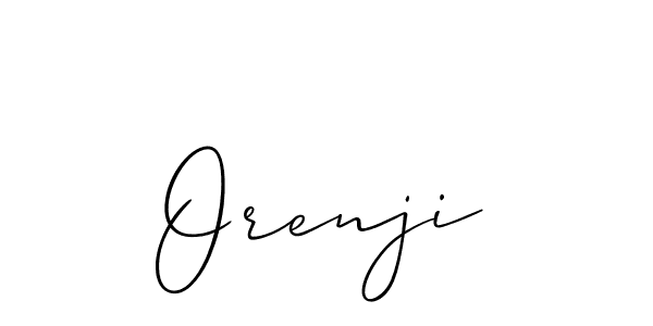 How to Draw Orenji signature style? Allison_Script is a latest design signature styles for name Orenji. Orenji signature style 2 images and pictures png