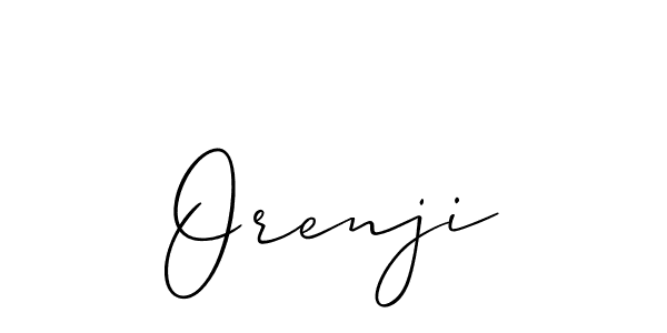 How to Draw Orenji signature style? Allison_Script is a latest design signature styles for name Orenji. Orenji signature style 2 images and pictures png