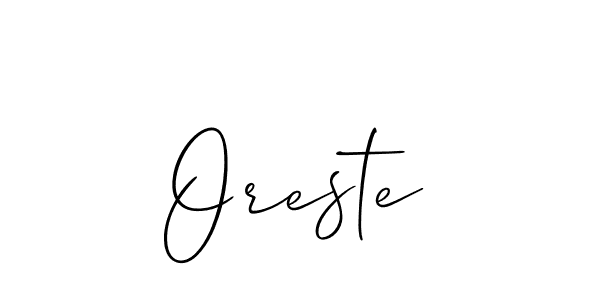 Make a beautiful signature design for name Oreste. Use this online signature maker to create a handwritten signature for free. Oreste signature style 2 images and pictures png