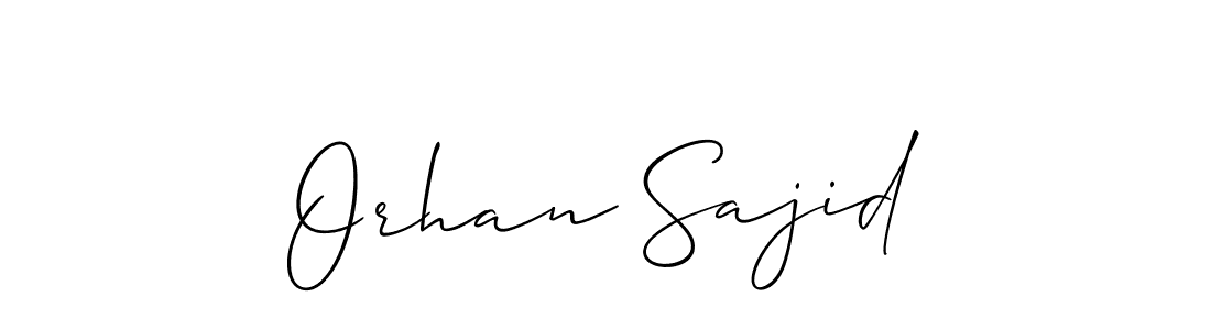 It looks lik you need a new signature style for name Orhan Sajid. Design unique handwritten (Allison_Script) signature with our free signature maker in just a few clicks. Orhan Sajid signature style 2 images and pictures png