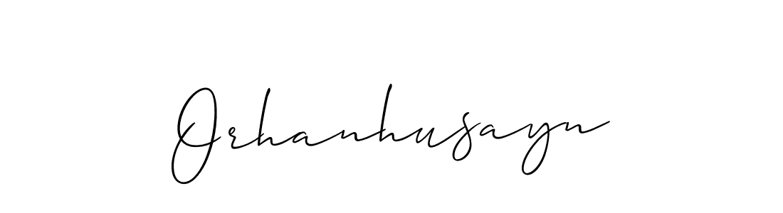 You should practise on your own different ways (Allison_Script) to write your name (Orhanhusayn) in signature. don't let someone else do it for you. Orhanhusayn signature style 2 images and pictures png