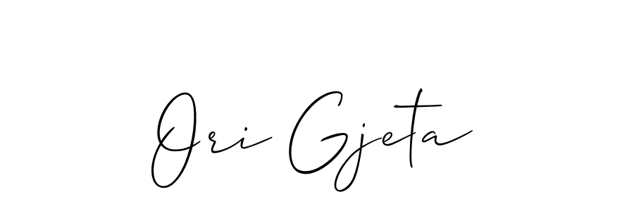 Similarly Allison_Script is the best handwritten signature design. Signature creator online .You can use it as an online autograph creator for name Ori Gjeta. Ori Gjeta signature style 2 images and pictures png