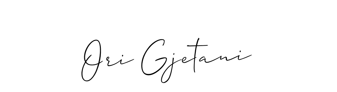 Once you've used our free online signature maker to create your best signature Allison_Script style, it's time to enjoy all of the benefits that Ori Gjetani name signing documents. Ori Gjetani signature style 2 images and pictures png