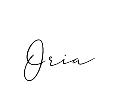 Create a beautiful signature design for name Oria. With this signature (Allison_Script) fonts, you can make a handwritten signature for free. Oria signature style 2 images and pictures png