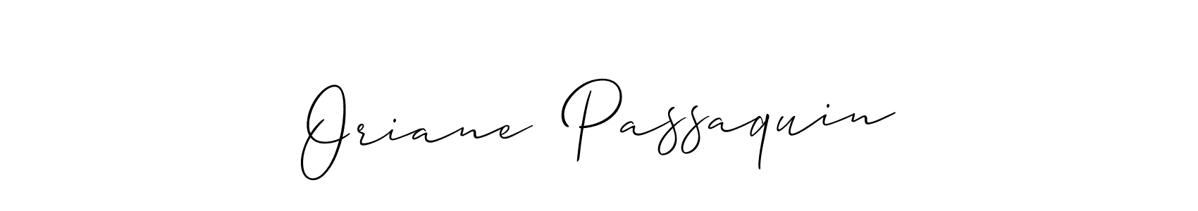 How to Draw Oriane  Passaquin signature style? Allison_Script is a latest design signature styles for name Oriane  Passaquin. Oriane  Passaquin signature style 2 images and pictures png