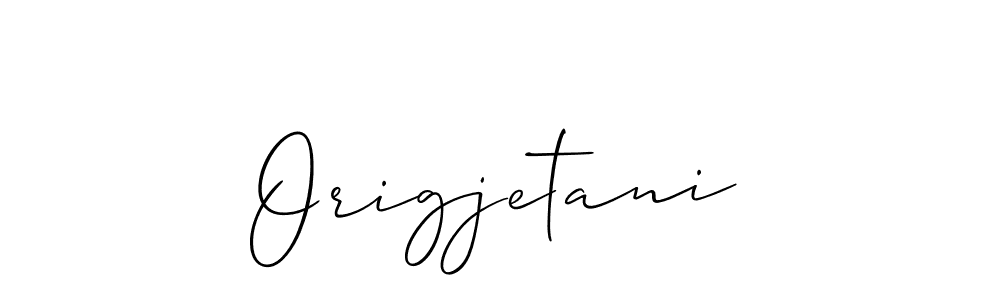 How to Draw Origjetani signature style? Allison_Script is a latest design signature styles for name Origjetani. Origjetani signature style 2 images and pictures png