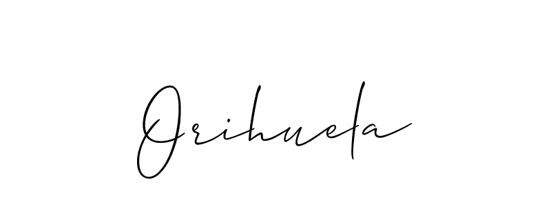 Also we have Orihuela name is the best signature style. Create professional handwritten signature collection using Allison_Script autograph style. Orihuela signature style 2 images and pictures png