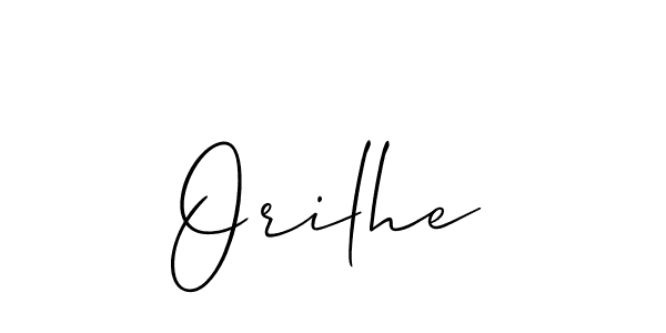 Design your own signature with our free online signature maker. With this signature software, you can create a handwritten (Allison_Script) signature for name Orilhe. Orilhe signature style 2 images and pictures png