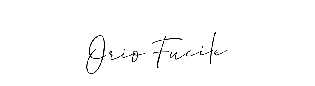 How to Draw Orio Fucile signature style? Allison_Script is a latest design signature styles for name Orio Fucile. Orio Fucile signature style 2 images and pictures png