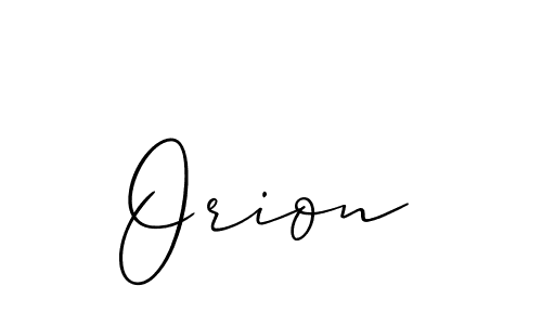 How to make Orion name signature. Use Allison_Script style for creating short signs online. This is the latest handwritten sign. Orion signature style 2 images and pictures png