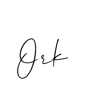 Make a beautiful signature design for name Ork. With this signature (Allison_Script) style, you can create a handwritten signature for free. Ork signature style 2 images and pictures png