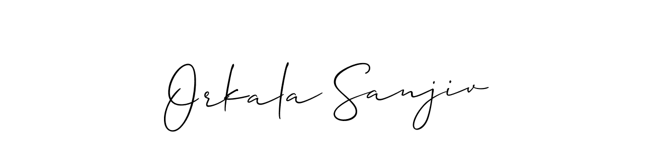 Once you've used our free online signature maker to create your best signature Allison_Script style, it's time to enjoy all of the benefits that Orkala Sanjiv name signing documents. Orkala Sanjiv signature style 2 images and pictures png