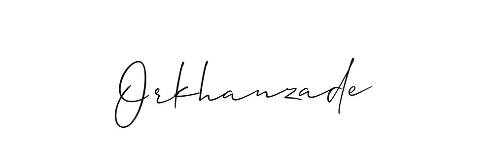 Design your own signature with our free online signature maker. With this signature software, you can create a handwritten (Allison_Script) signature for name Orkhanzade. Orkhanzade signature style 2 images and pictures png