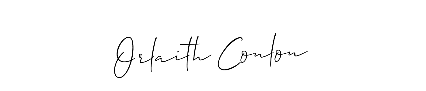 How to make Orlaith Conlon name signature. Use Allison_Script style for creating short signs online. This is the latest handwritten sign. Orlaith Conlon signature style 2 images and pictures png