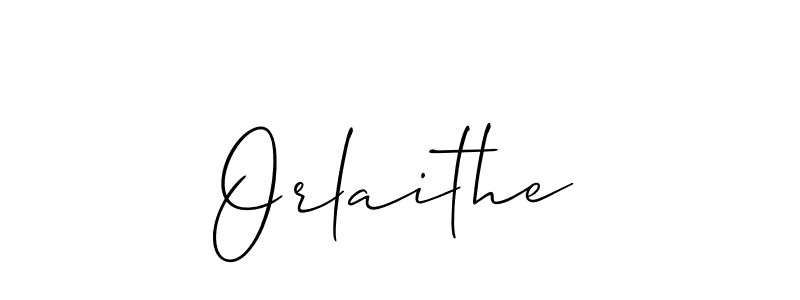 How to make Orlaithe name signature. Use Allison_Script style for creating short signs online. This is the latest handwritten sign. Orlaithe signature style 2 images and pictures png