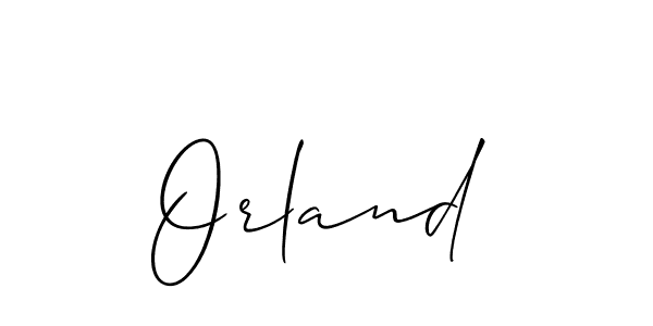 Create a beautiful signature design for name Orland. With this signature (Allison_Script) fonts, you can make a handwritten signature for free. Orland signature style 2 images and pictures png