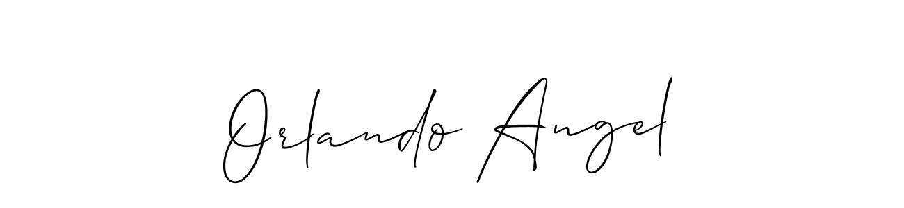 Create a beautiful signature design for name Orlando Angel. With this signature (Allison_Script) fonts, you can make a handwritten signature for free. Orlando Angel signature style 2 images and pictures png