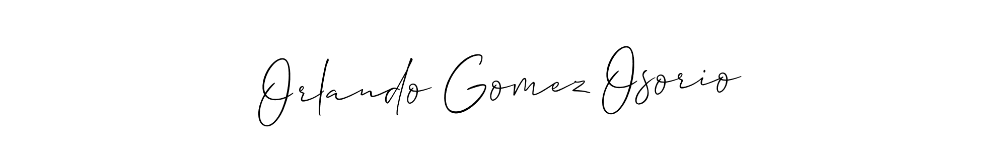 Allison_Script is a professional signature style that is perfect for those who want to add a touch of class to their signature. It is also a great choice for those who want to make their signature more unique. Get Orlando Gomez Osorio name to fancy signature for free. Orlando Gomez Osorio signature style 2 images and pictures png