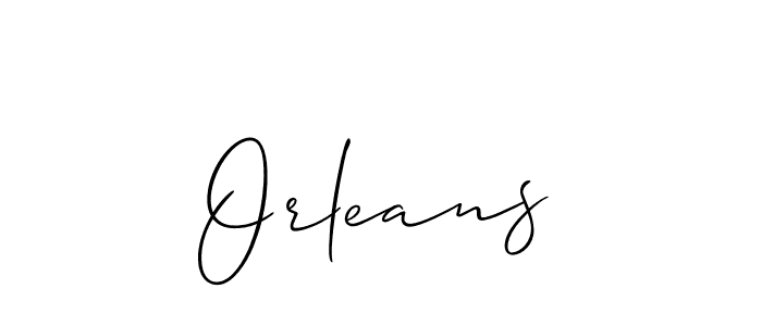 Create a beautiful signature design for name Orleans. With this signature (Allison_Script) fonts, you can make a handwritten signature for free. Orleans signature style 2 images and pictures png