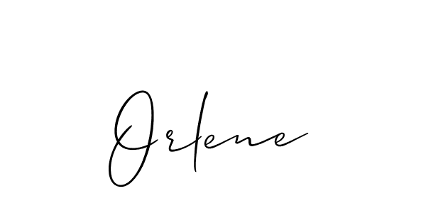 Orlene stylish signature style. Best Handwritten Sign (Allison_Script) for my name. Handwritten Signature Collection Ideas for my name Orlene. Orlene signature style 2 images and pictures png
