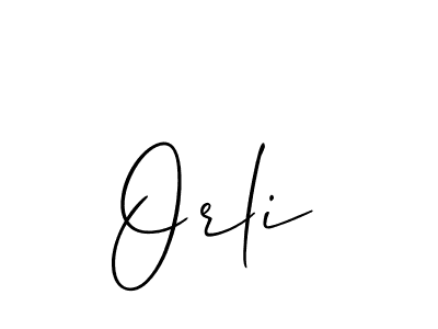 How to Draw Orli signature style? Allison_Script is a latest design signature styles for name Orli. Orli signature style 2 images and pictures png