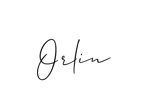 Design your own signature with our free online signature maker. With this signature software, you can create a handwritten (Allison_Script) signature for name Orlin. Orlin signature style 2 images and pictures png