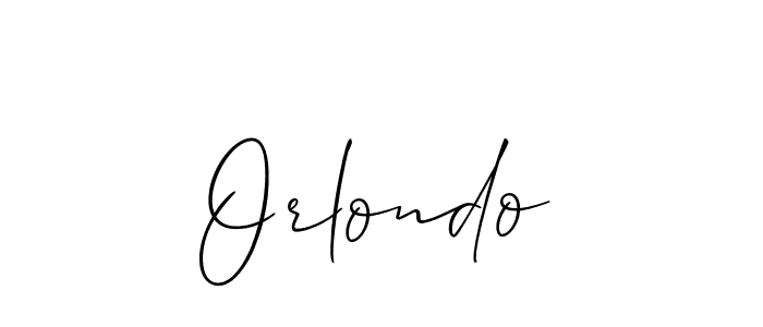 Use a signature maker to create a handwritten signature online. With this signature software, you can design (Allison_Script) your own signature for name Orlondo. Orlondo signature style 2 images and pictures png