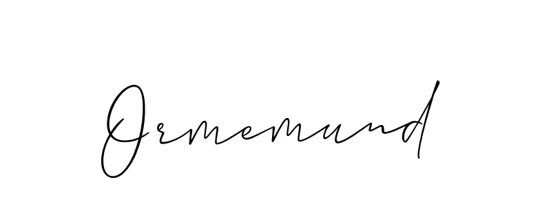 Create a beautiful signature design for name Ormemund. With this signature (Allison_Script) fonts, you can make a handwritten signature for free. Ormemund signature style 2 images and pictures png