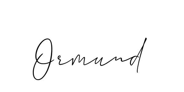 Allison_Script is a professional signature style that is perfect for those who want to add a touch of class to their signature. It is also a great choice for those who want to make their signature more unique. Get Ormund name to fancy signature for free. Ormund signature style 2 images and pictures png