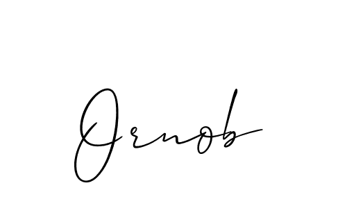 Also we have Ornob name is the best signature style. Create professional handwritten signature collection using Allison_Script autograph style. Ornob signature style 2 images and pictures png