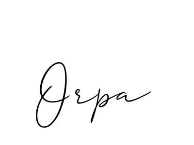 Similarly Allison_Script is the best handwritten signature design. Signature creator online .You can use it as an online autograph creator for name Orpa. Orpa signature style 2 images and pictures png