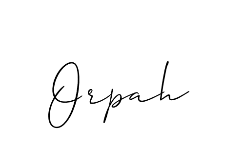 if you are searching for the best signature style for your name Orpah. so please give up your signature search. here we have designed multiple signature styles  using Allison_Script. Orpah signature style 2 images and pictures png