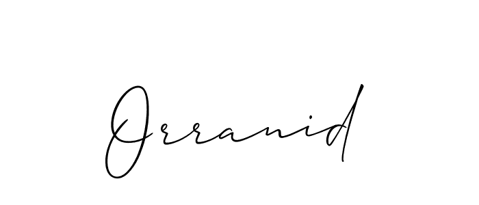 The best way (Allison_Script) to make a short signature is to pick only two or three words in your name. The name Orranid include a total of six letters. For converting this name. Orranid signature style 2 images and pictures png