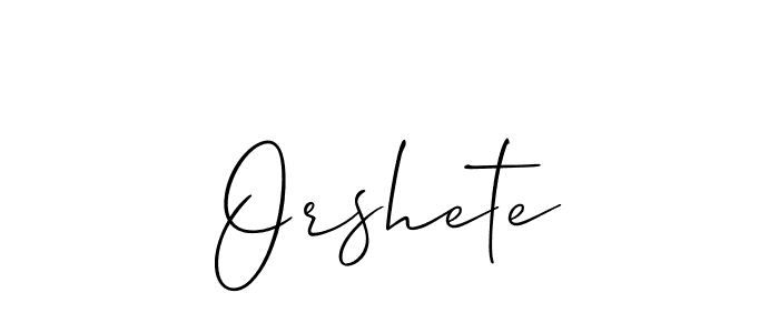 Make a beautiful signature design for name Orshete. With this signature (Allison_Script) style, you can create a handwritten signature for free. Orshete signature style 2 images and pictures png