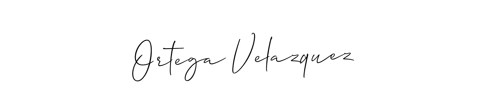 Make a short Ortega Velazquez signature style. Manage your documents anywhere anytime using Allison_Script. Create and add eSignatures, submit forms, share and send files easily. Ortega Velazquez signature style 2 images and pictures png