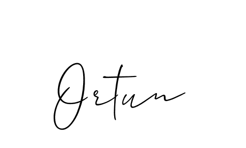 Best and Professional Signature Style for Ortun. Allison_Script Best Signature Style Collection. Ortun signature style 2 images and pictures png