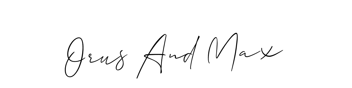 You can use this online signature creator to create a handwritten signature for the name Orus And Max. This is the best online autograph maker. Orus And Max signature style 2 images and pictures png