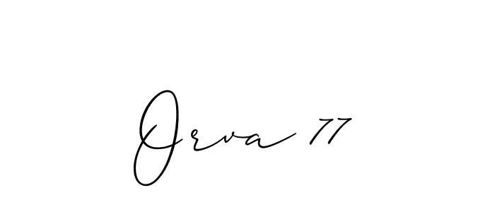 Once you've used our free online signature maker to create your best signature Allison_Script style, it's time to enjoy all of the benefits that Orva 77 name signing documents. Orva 77 signature style 2 images and pictures png