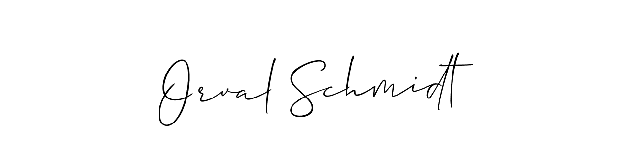 Make a short Orval Schmidt signature style. Manage your documents anywhere anytime using Allison_Script. Create and add eSignatures, submit forms, share and send files easily. Orval Schmidt signature style 2 images and pictures png