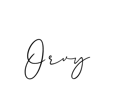 Use a signature maker to create a handwritten signature online. With this signature software, you can design (Allison_Script) your own signature for name Orvy. Orvy signature style 2 images and pictures png