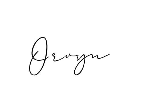 Create a beautiful signature design for name Orvyn. With this signature (Allison_Script) fonts, you can make a handwritten signature for free. Orvyn signature style 2 images and pictures png