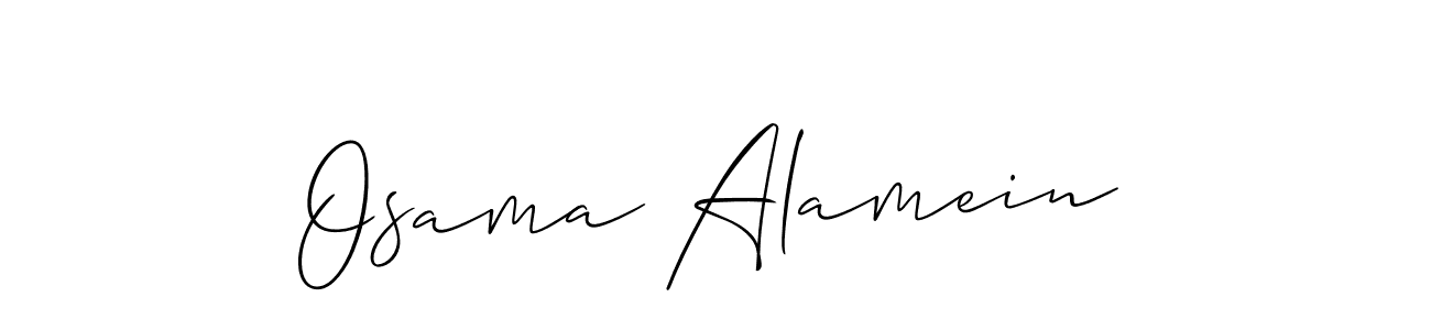 Once you've used our free online signature maker to create your best signature Allison_Script style, it's time to enjoy all of the benefits that Osama Alamein name signing documents. Osama Alamein signature style 2 images and pictures png