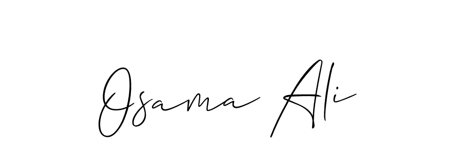 How to make Osama Ali name signature. Use Allison_Script style for creating short signs online. This is the latest handwritten sign. Osama Ali signature style 2 images and pictures png