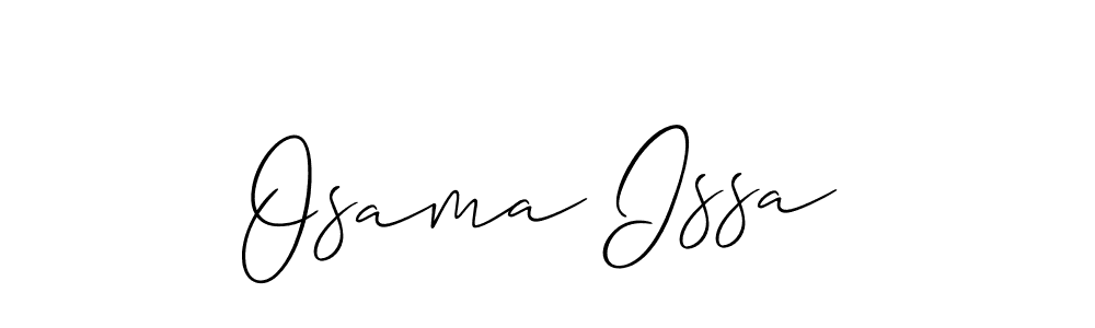 You should practise on your own different ways (Allison_Script) to write your name (Osama Issa) in signature. don't let someone else do it for you. Osama Issa signature style 2 images and pictures png