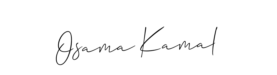 Create a beautiful signature design for name Osama Kamal. With this signature (Allison_Script) fonts, you can make a handwritten signature for free. Osama Kamal signature style 2 images and pictures png