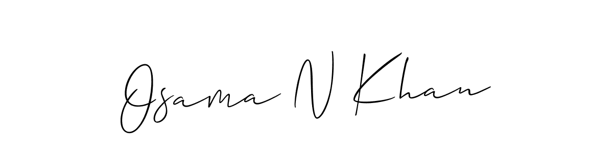 Best and Professional Signature Style for Osama N Khan. Allison_Script Best Signature Style Collection. Osama N Khan signature style 2 images and pictures png
